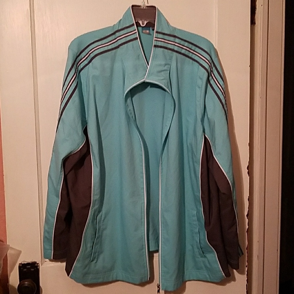 Track jacket with matching capris and pants